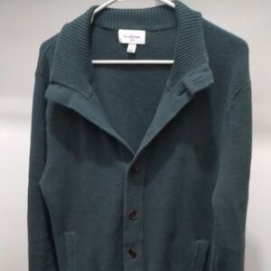 Goodfellow & Co Men's Teal Cardigan Sweater Size L